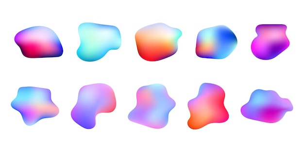vibrant fluid gradient shapes for trendy abstract backgrounds web design posters and digital art
