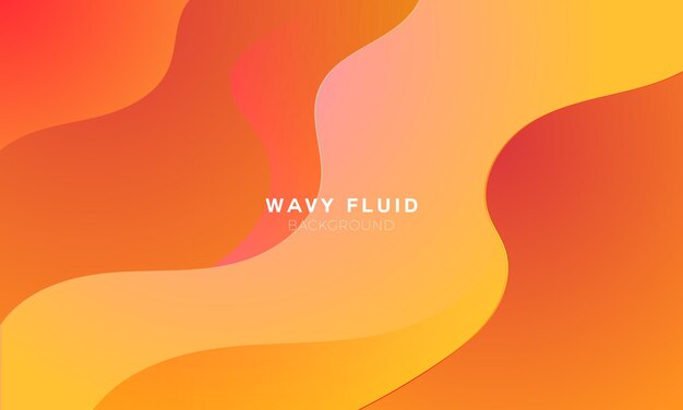 Vibrant Fluid Wavy Abstract Background