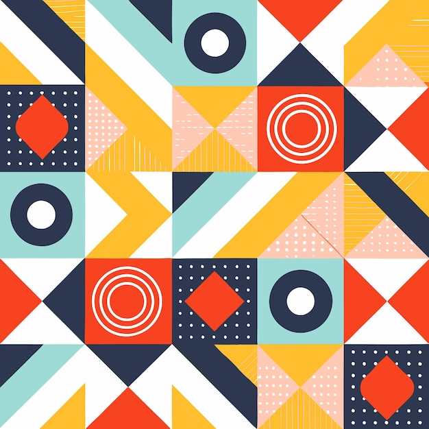 Vibrant Geometric Pattern Background Design