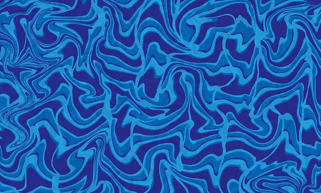 vibrant liquid blue abstract art with colorful splashes on a dynamic background