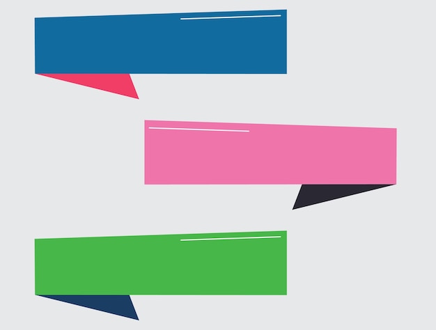 Vibrant series of multicolored shapes