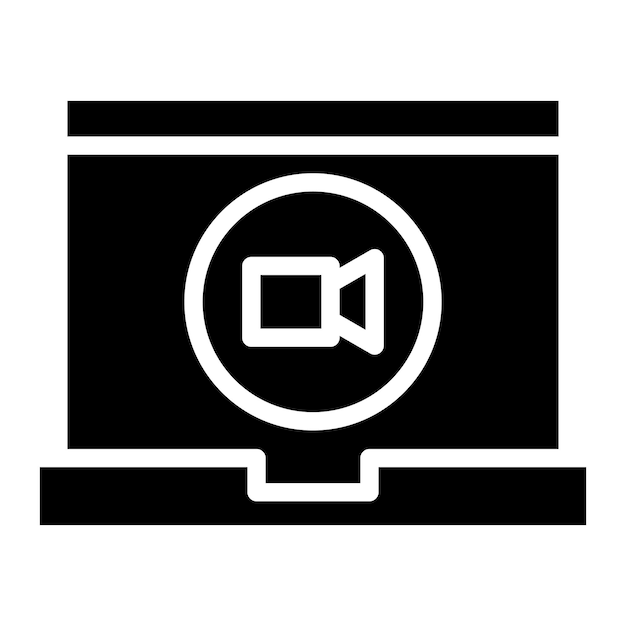 Video call icon vector image Can be used for Business Meeting