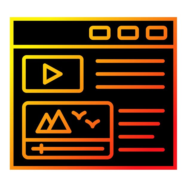 Video Content Icon