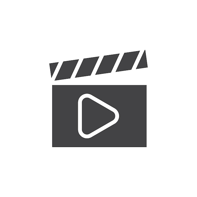 Video Icon Symbol mark in filled style