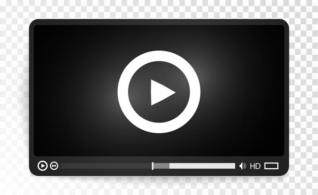video media player.interface for web and mobile apps.vector illustration,eps10.