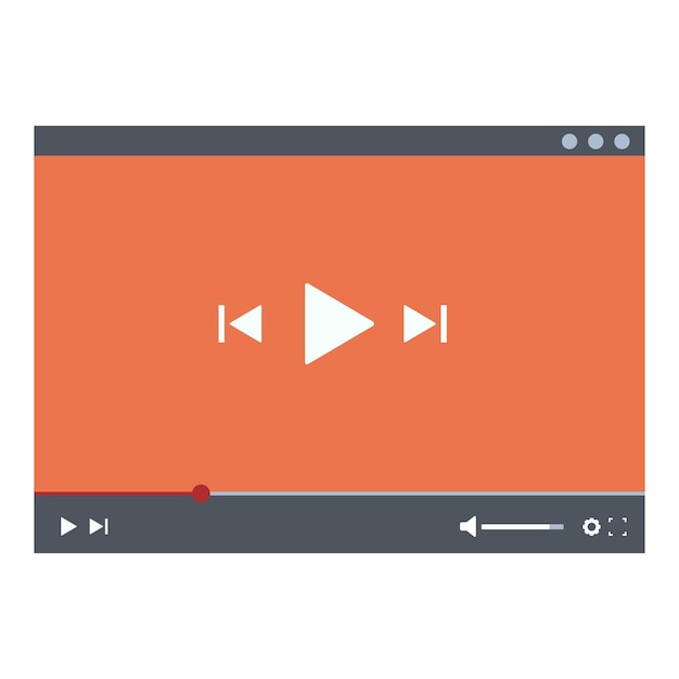 Video player is playing content in a web browser