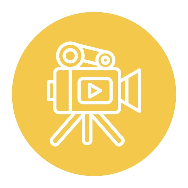 videography icon vector image can be used for filmmaking
