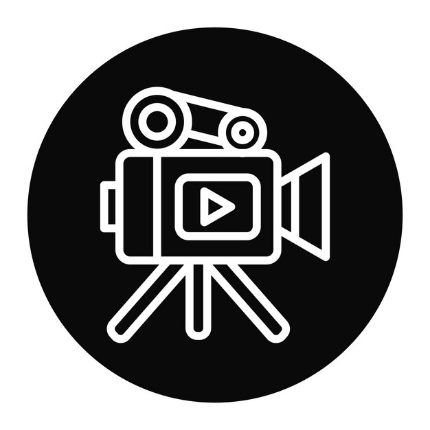 videography icon vector image can be used for filmmaking