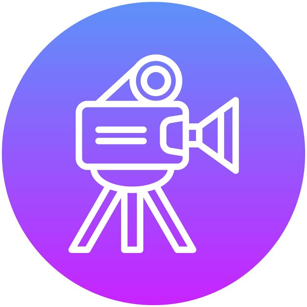 Videography vector icon illustration of Filmmaking iconset