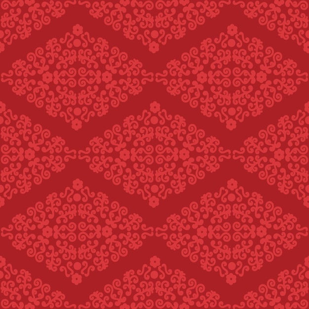 vintage baroque seamless pattern. seamless red vector antique pattern. for fabric, tile, wallpaper.