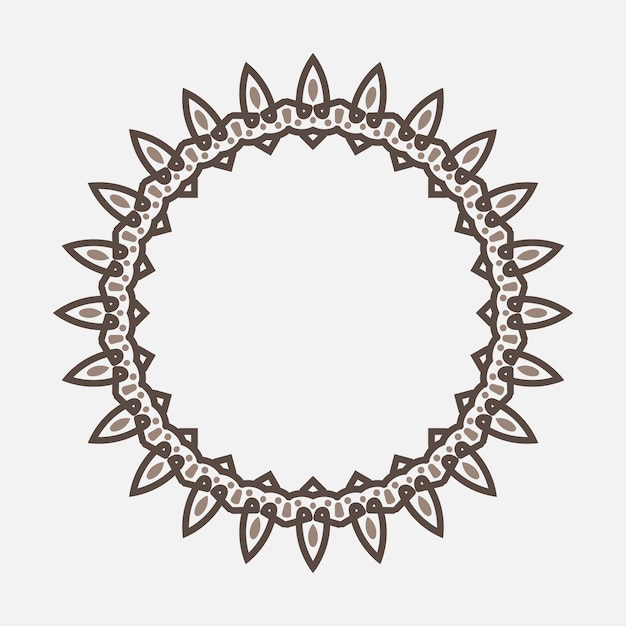 vintage circle frame or round ornament