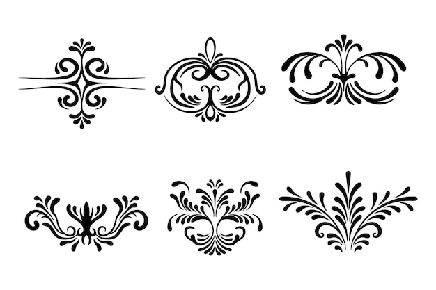 vintage elements frame hand drawn