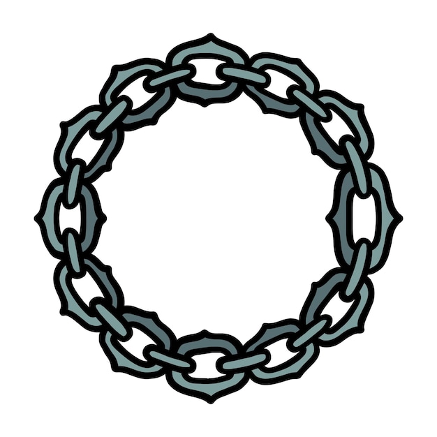 Vintage Hand Drawing Chain Illustration