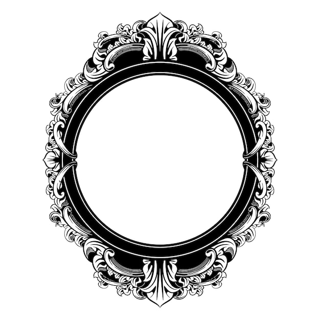 vintage hand drawn vector frame illustration