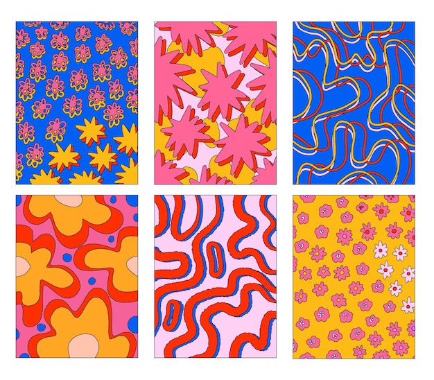 vintage hippie posters collection