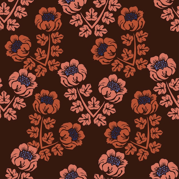 Vintage luxury seamless floral background with golden lilies flowers Romantic pattern template