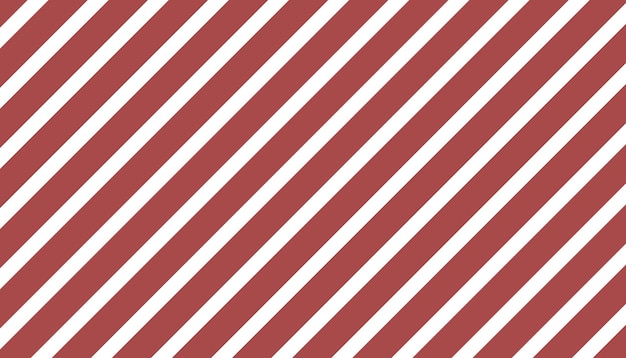 Vintage red and white diagonal stripe pattern vector background. Abstract slanting oblique lines.