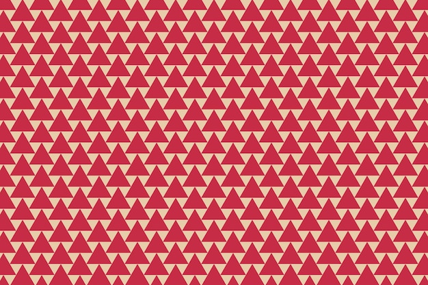 Vintage red triangle mosaic pattern geometric background