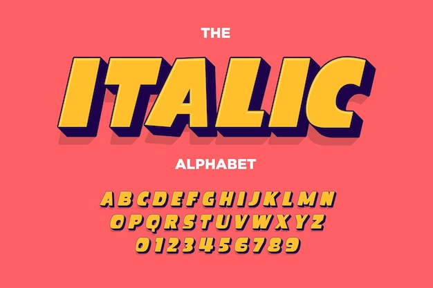 vintage retro cartoon alphabet