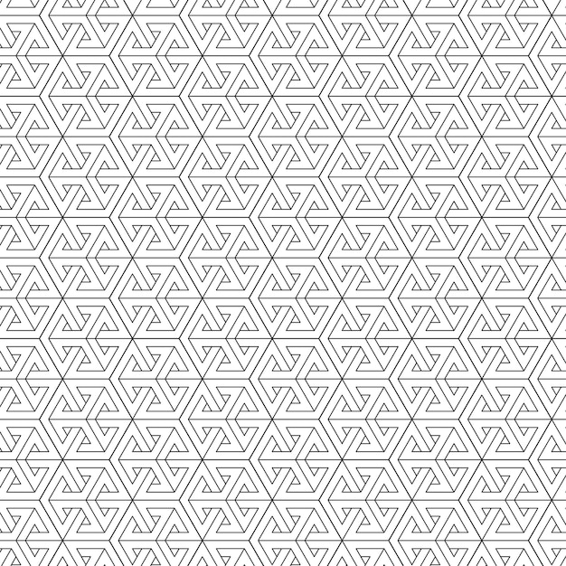 Vintage retro pattern with geometric shapes and seamless modern wallpaper design