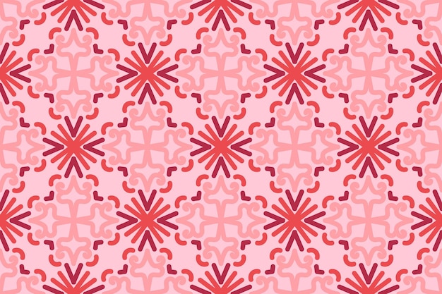 vintage seamless pattern with pink color