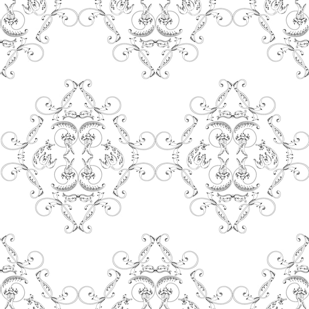 Vintage seamless pattern. 