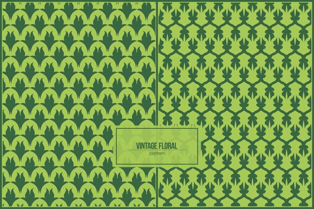 vintage style pattern of floral ornaments