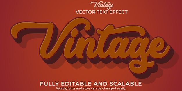 vintage text style effect