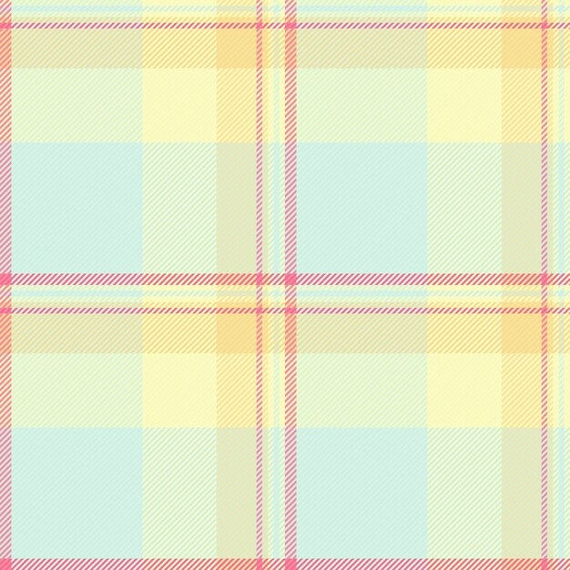 vintage vector texture fabric neat textile plaid seamless industrial tartan check pattern background in light and yellow colors