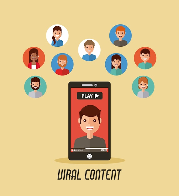 Viral content mobile phone video people 