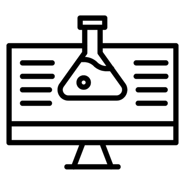 virtual lab icon vector image can be used for lab