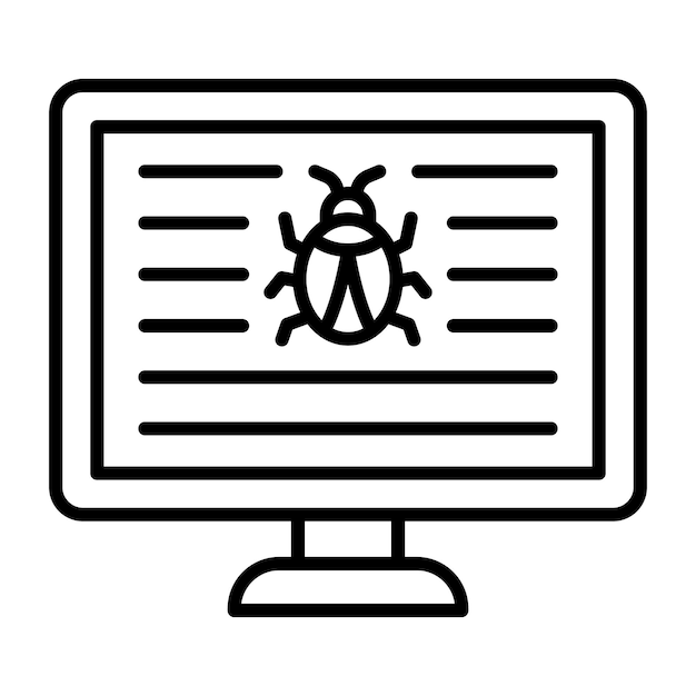 Virus Line Illustration