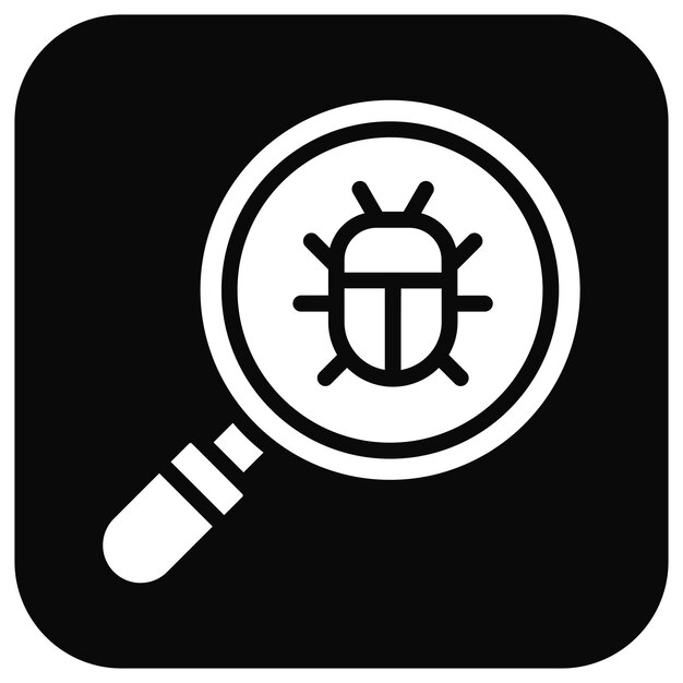 Virus Scan Vector Illustration