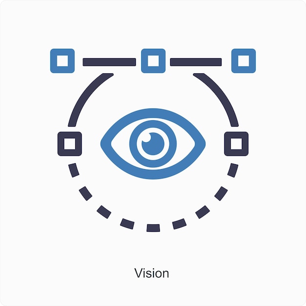 vision and eye icon concept