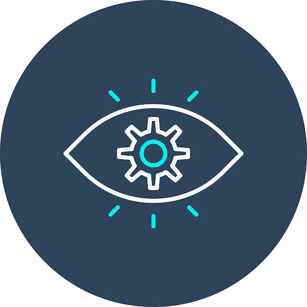 vision vector icon can be used for research and science iconset