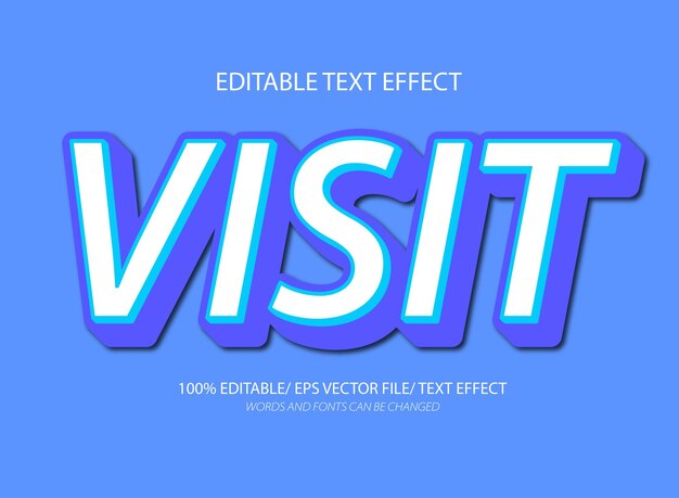 Visit editable text effect and editable text style
