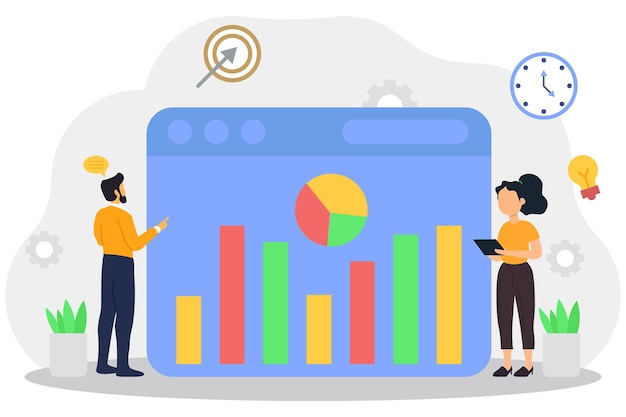 Visualization Vector Illustration