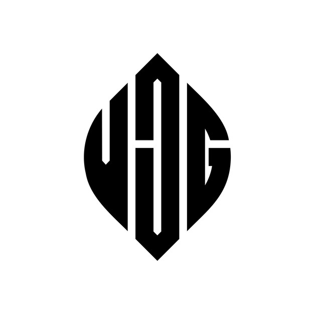 vjg circle letter logo design with circle and ellipse shape vjg ellipse letters with typographic style the three initials form a circle logo vjg circle emblem abstract monogram letter mark vector