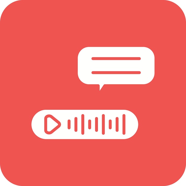 voice message icon vector image can be used for work from home