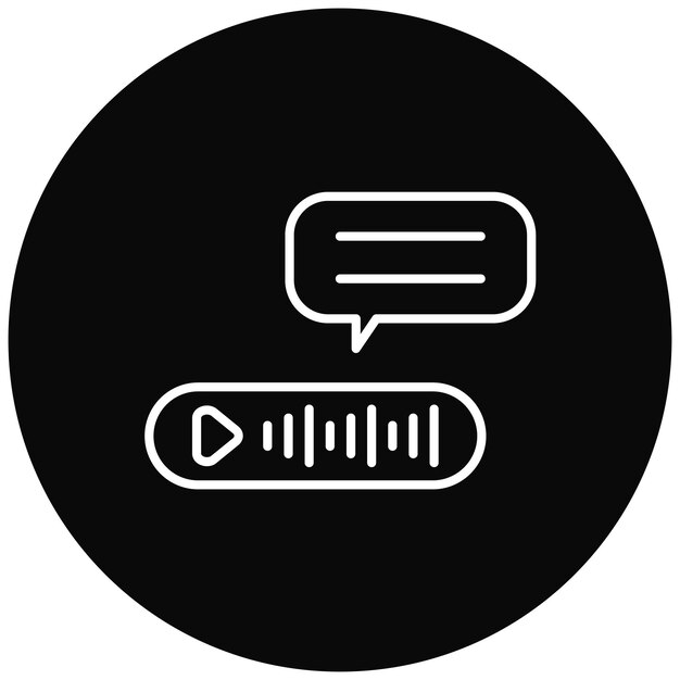 voice message icon vector image can be used for work from home