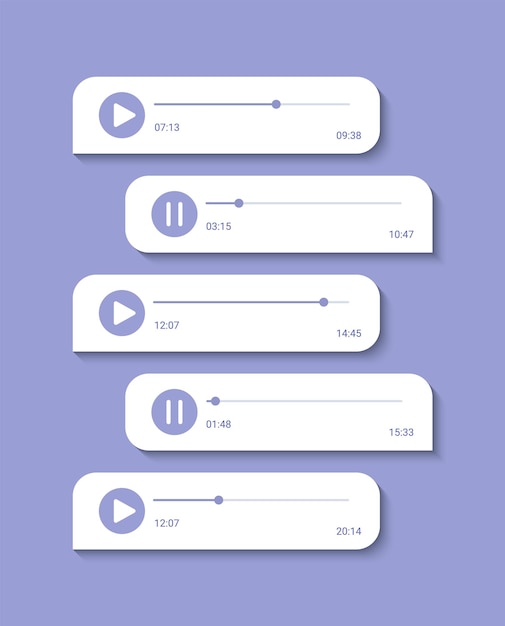 Volume equalizer icon with spectrum Social sound message Podcast soundwave line Audio wave of voice