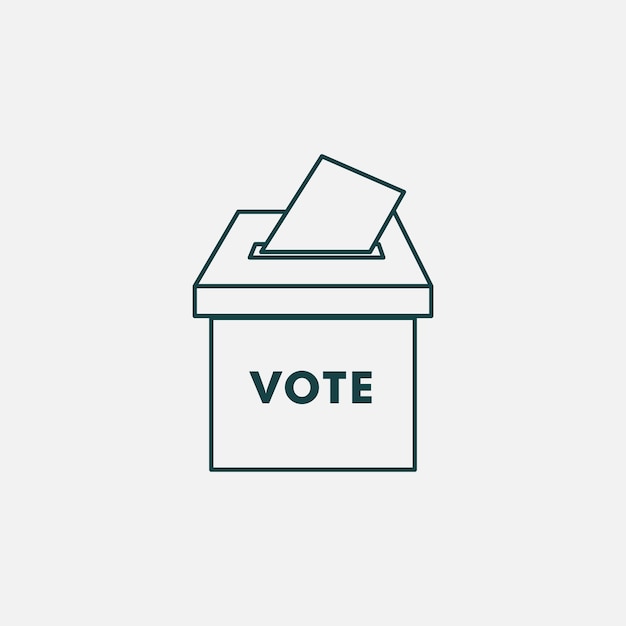 vote icon vector logo design template