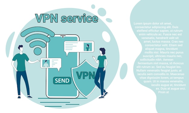 VPN service and social networks The concept of safe and anonymous use of the Internet connection