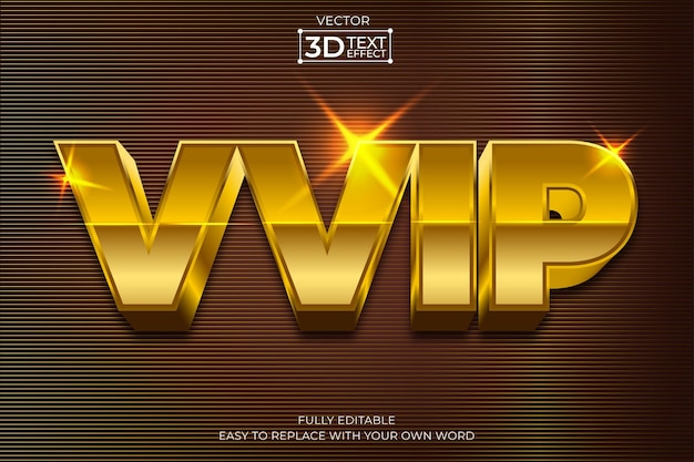 VVIP editable 3D Text effect