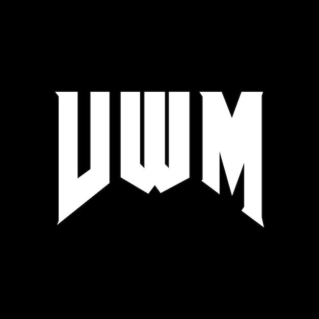 VWM-bokstavslogotypdesign för teknikföretag. VWM-logotypdesign i svart och vit färgkombination. VWM-logotyp. VWM-vektor. VWM-design. VWM-ikon. VWM-alfabet. VWM-typografi logotypdesign.