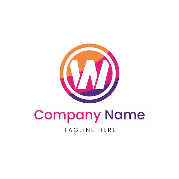 w letter logo design
