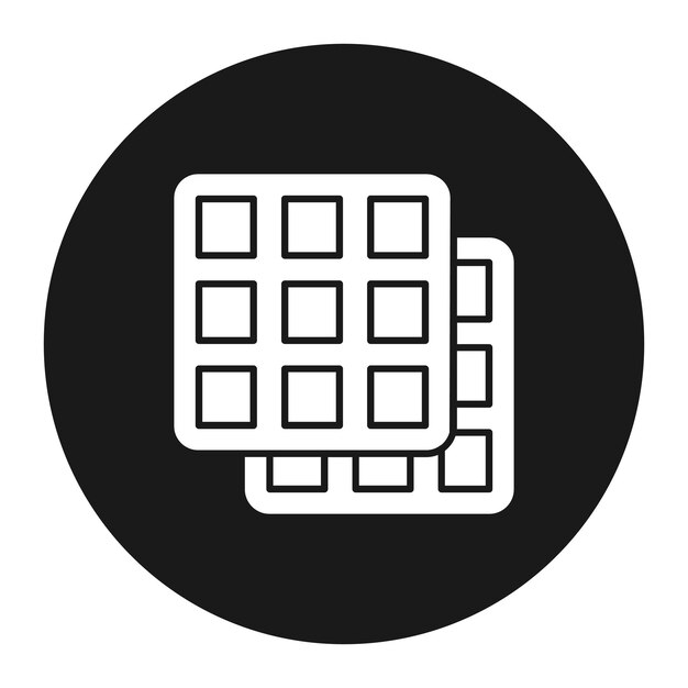 Waffle vector icon Can be used for Bakery iconset