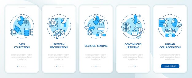 walkthrough cognitive computing work with blue icons