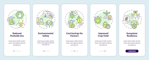Walkthrough integrated pest management with thin line icons