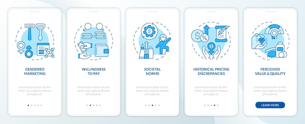 Walkthrough pink tax existence with blue thin line icons